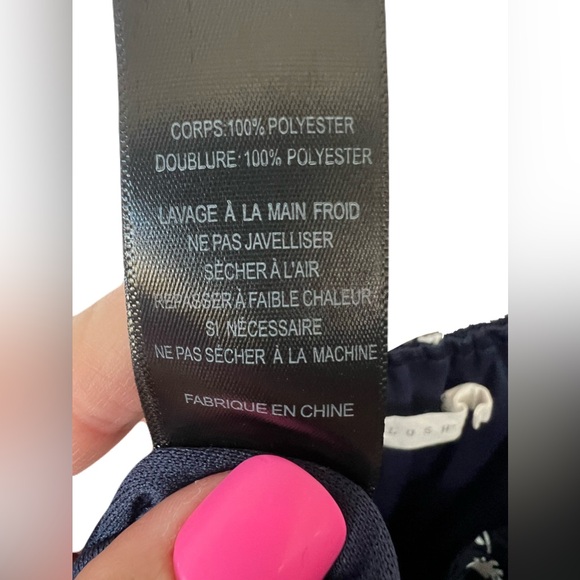 🌸 LUSH Floral Off-Shoulder Skort Dress | Navy & White | Women’s Small EUC - Picture 9 of 10